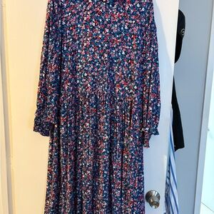 Draper James Blue and Pink Floral Dress